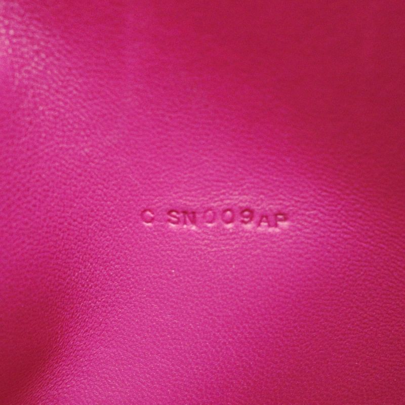 HERMES Dogon long purple long wallet leather