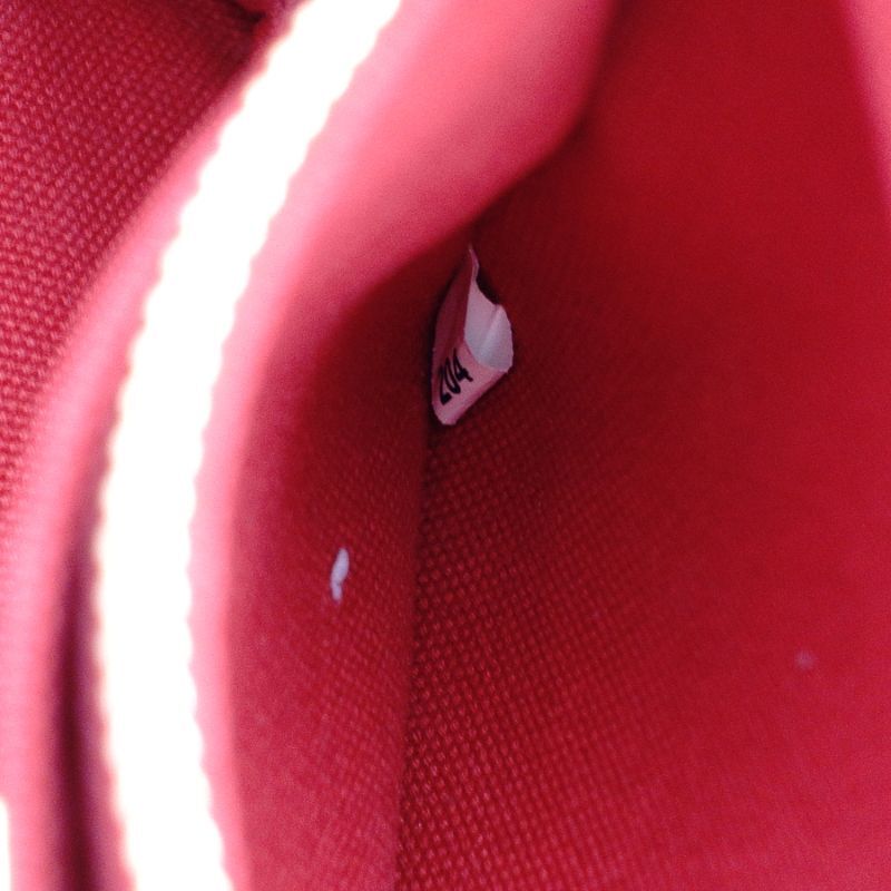 PRADA Canapa S Red Handbag 2-way Canvas Shoulder Bag