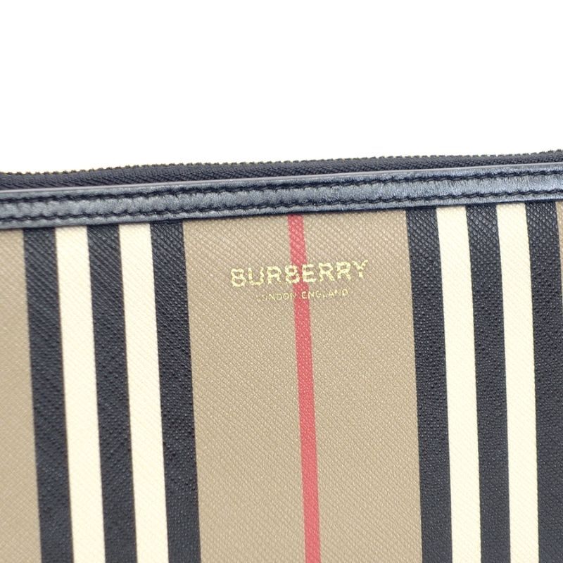 BURBERRY Zippy Beige PVC Long Wallet