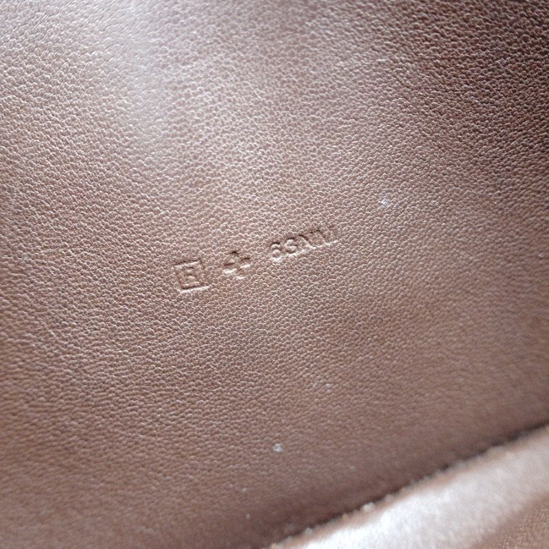 HERMES Dogon Long Wallet Togo Brown Leather Silver Hardware