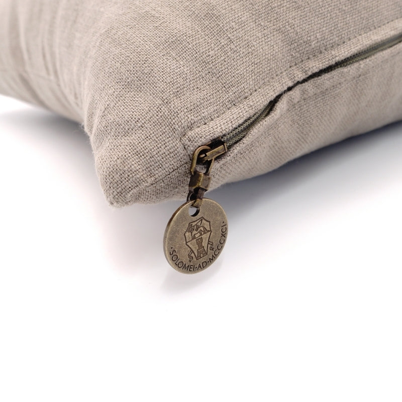 BRUNELLO CUCINELLI Cushion Linen Beige Size S 7-4-553