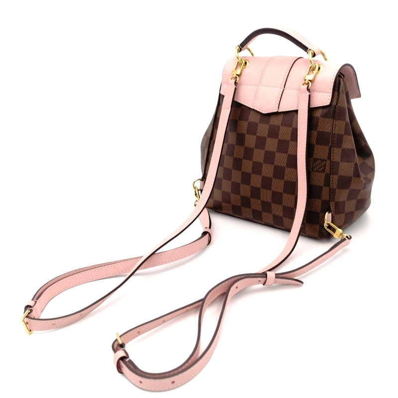 LOUIS VUITTON Damier Clapton Backpack Leather Brown×Pink