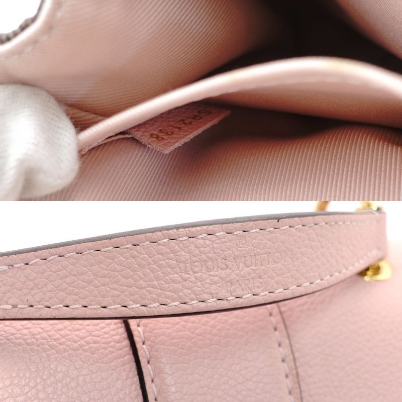 LOUIS VUITTON Damier Clapton Backpack N42262 Rucksack Leather BrownxPink 7-5-678