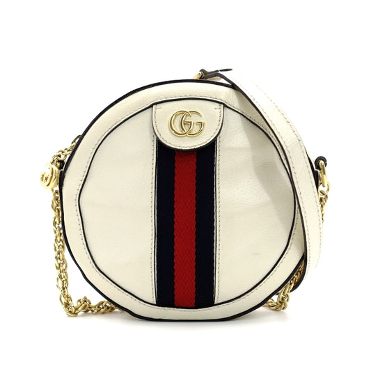 GUCCI Ophidia Chain Shoulder Bag Gold Metal Fittings