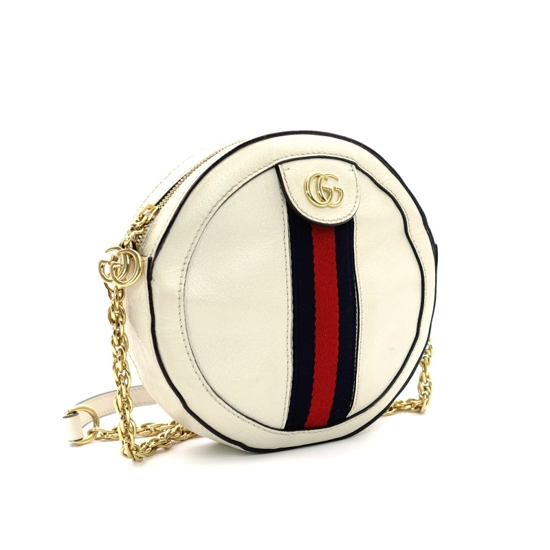 GUCCI Ophidia Chain Shoulder Bag Gold Metal Fittings