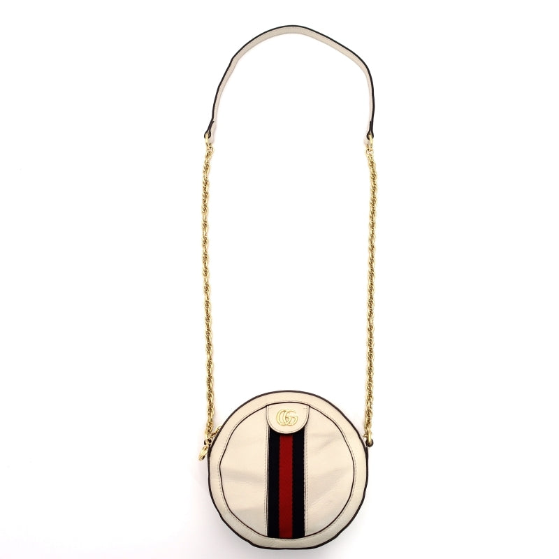 GUCCI Ophidia Chain Shoulder Bag Gold Metal Fittings