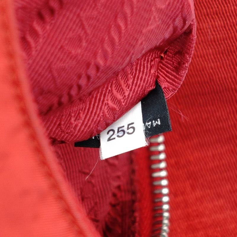 PRADA 2way Bag Red Re Nylon Gold Hardware