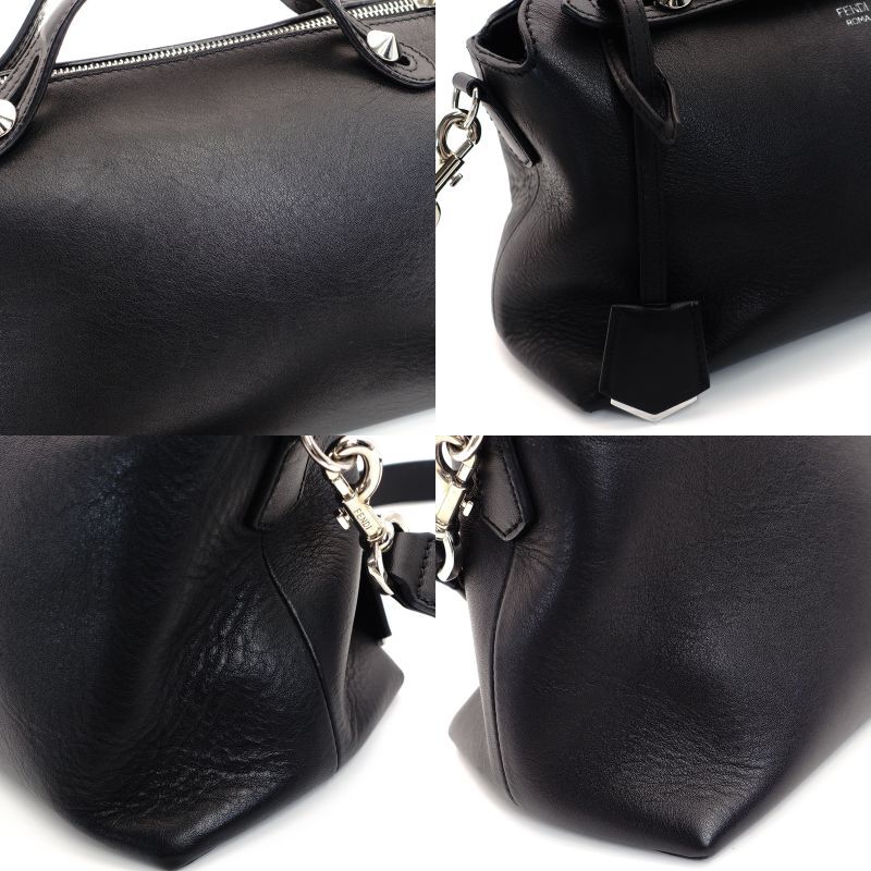 FENDI By the way 2 Way Black Medium Leather