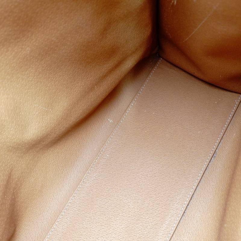 CELINE Macadam Brown PVC Tote Bag Leather Vintage