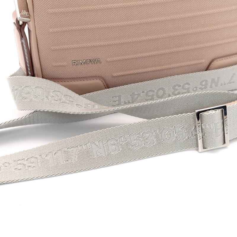 RIMOWA Messenger Shoulder Bag Pink Canvas Leather