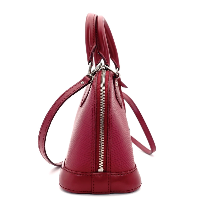 LOUIS VUITTON Epi Alma BB Red Leather Handbag 2-Way