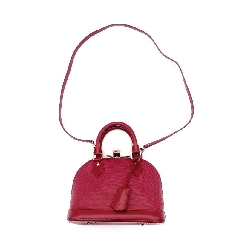 LOUIS VUITTON Epi Alma BB Red Leather Handbag 2-Way