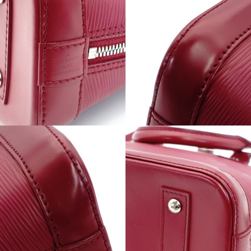 LOUIS VUITTON Epi Alma BB Red Leather Handbag 2-Way