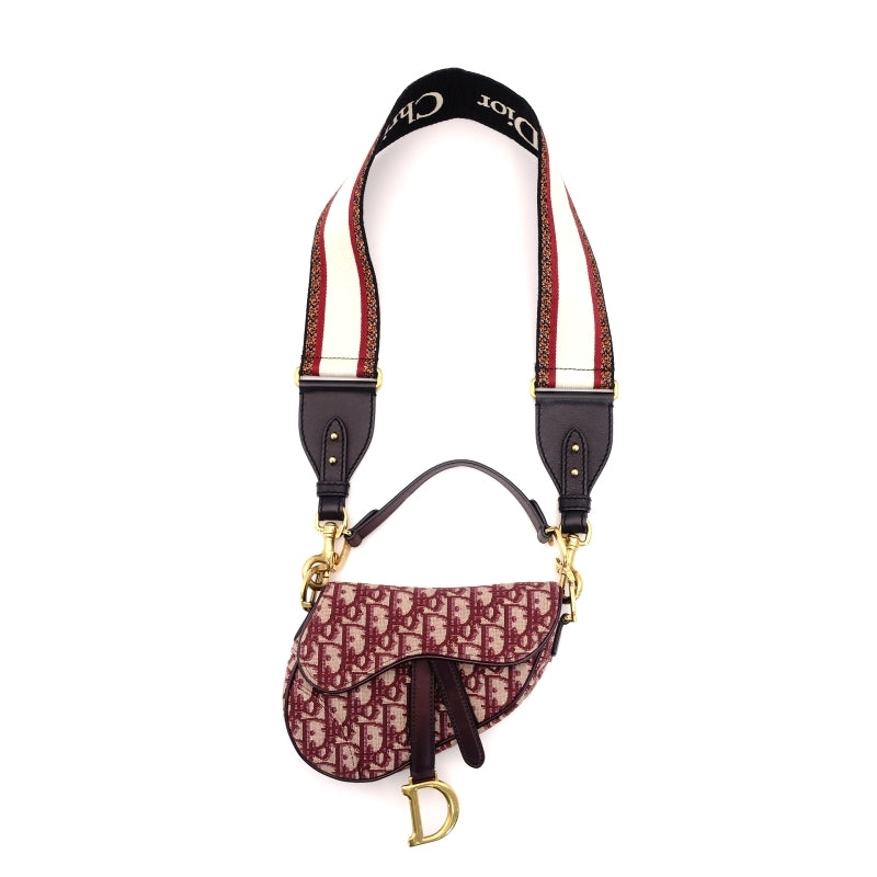 DIOR Saddle Canvas Shoulder Bag Oblique Trotter