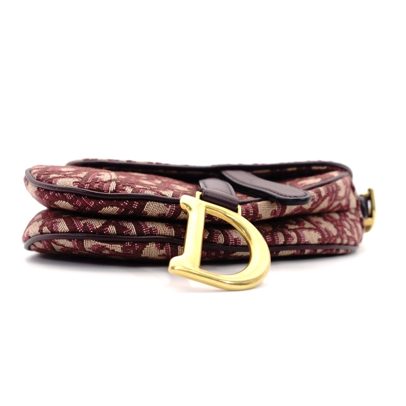 DIOR Saddle Canvas Shoulder Bag Oblique Trotter