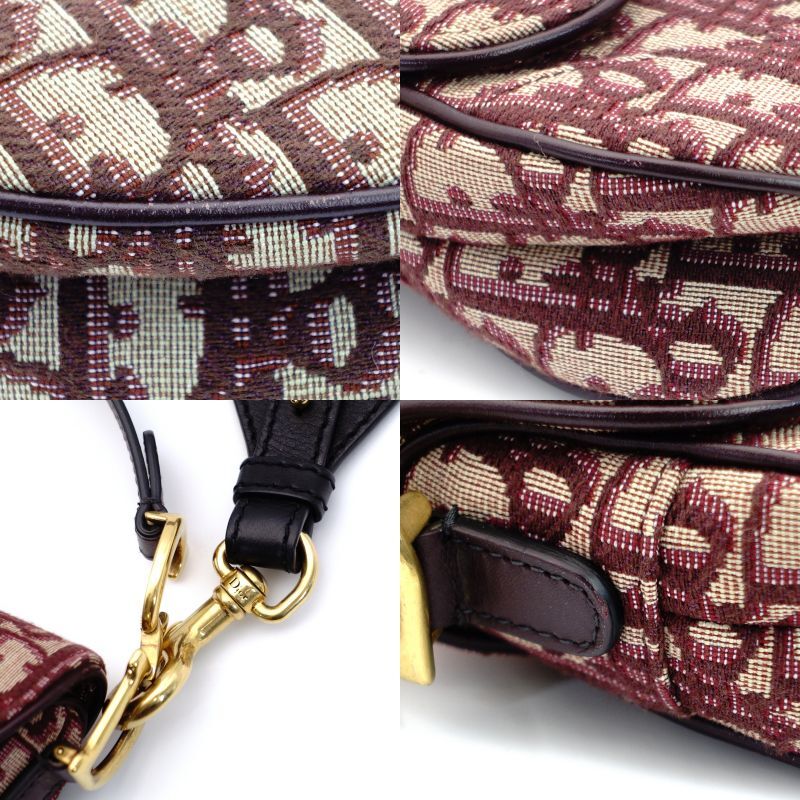 DIOR Saddle Canvas Shoulder Bag Oblique Trotter