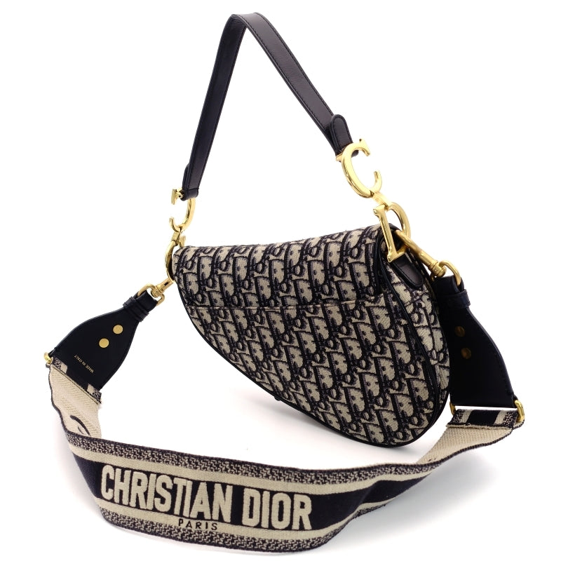 DIOR Saddle Canvas Shoulder Bag TROTTER