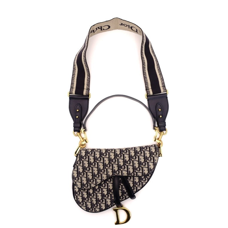 DIOR Saddle Canvas Shoulder Bag TROTTER