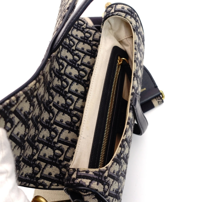 DIOR Saddle Canvas Shoulder Bag TROTTER