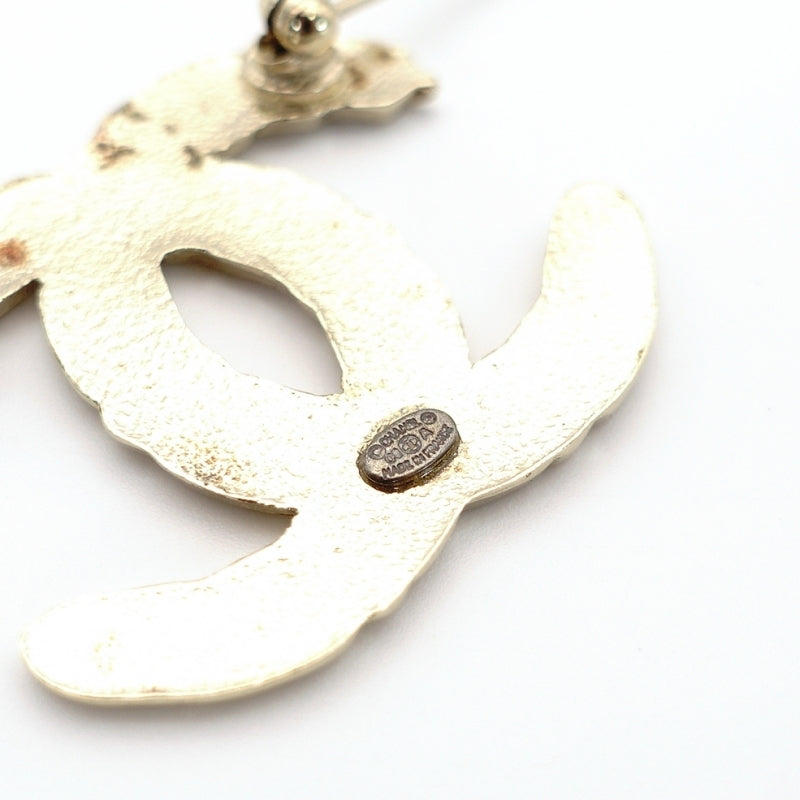CHANEL Coco Mark Broach Gold Logo Feather 08A