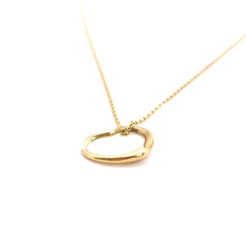 Tiffany & Co. Necklace Open Heart K18 2.9g Gold