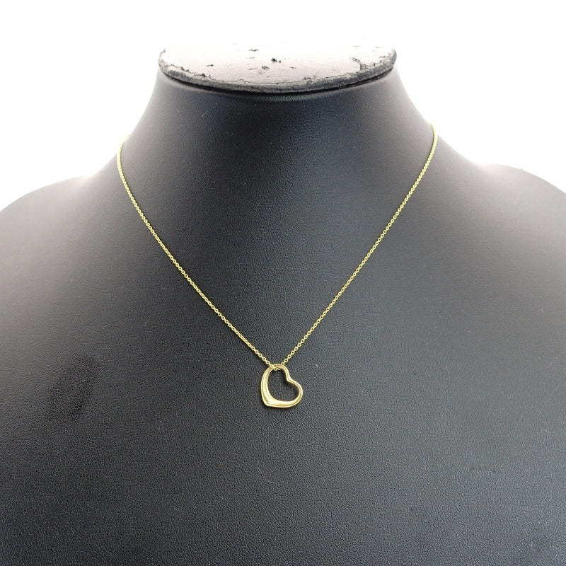 Tiffany & Co. Necklace Open Heart K18 2.9g Gold