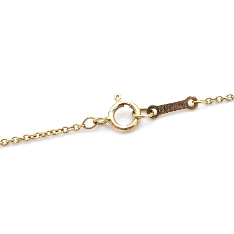 Tiffany & Co. Necklace Open Heart K18 Diamond 750 2.7g