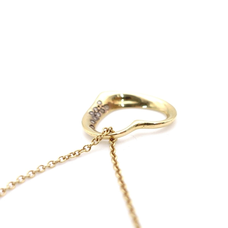 Tiffany & Co. Necklace Open Heart K18 Diamond 750 2.7g