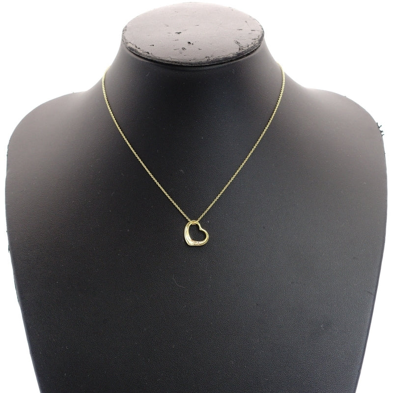 Tiffany & Co. Necklace Open Heart K18 Diamond 750 2.7g