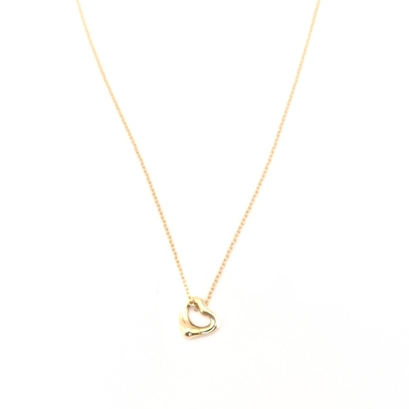 Tiffany & Co. Necklace Mini Open Heart K18 750 Approx. 1.6g Gold