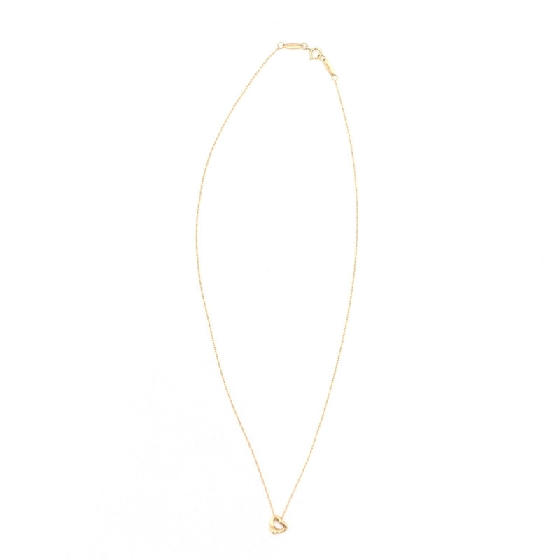 Tiffany & Co. Necklace Mini Open Heart K18 750 Approx. 1.6g Gold