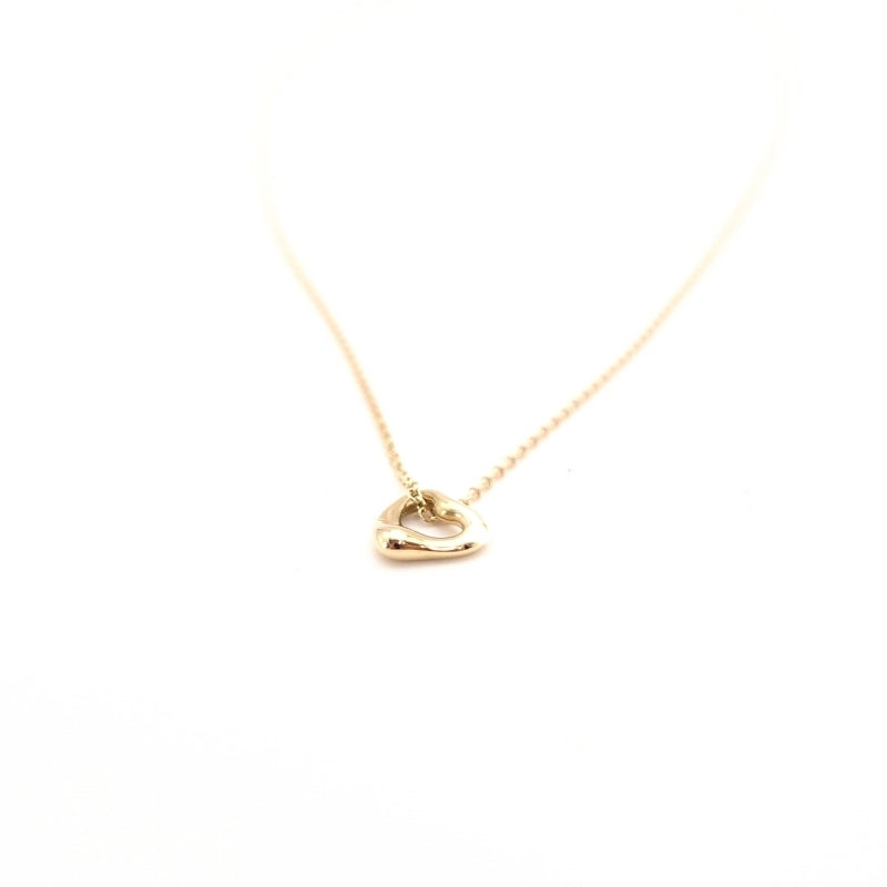 Tiffany & Co. Necklace Mini Open Heart K18 750 Approx. 1.6g Gold