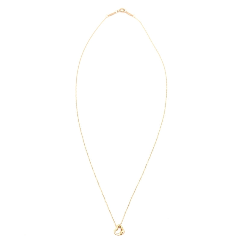 Tiffany & Co. Necklace Mini Open Heart K18 Au750 Approx. 1.6g Gold
