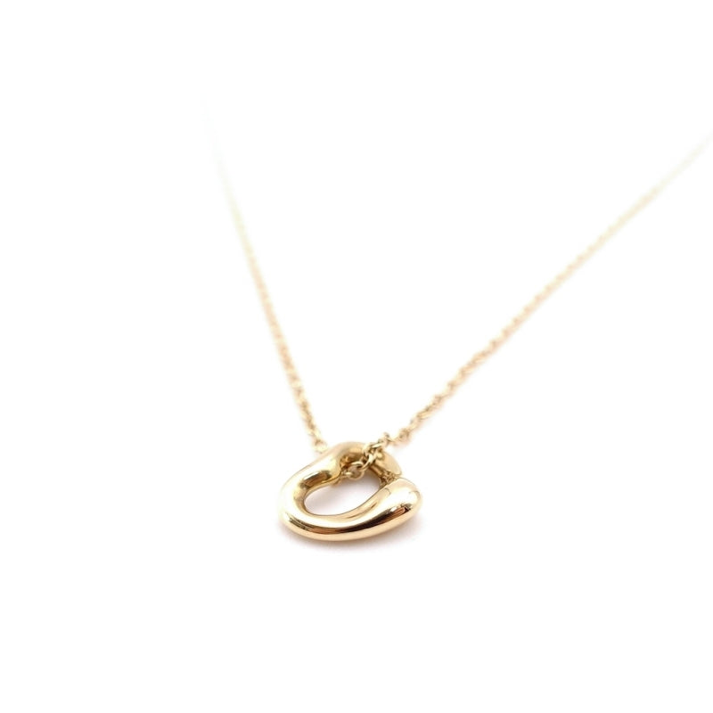 Tiffany & Co. Necklace Mini Open Heart K18 Au750 Approx. 1.6g Gold