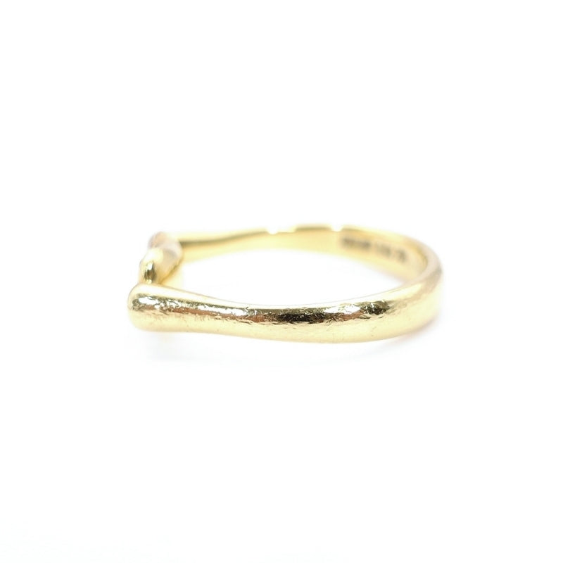 Tiffany & Co. Ring Beans Elsa Peretti K18 Yellow Gold Diamond About 4g No.52 12