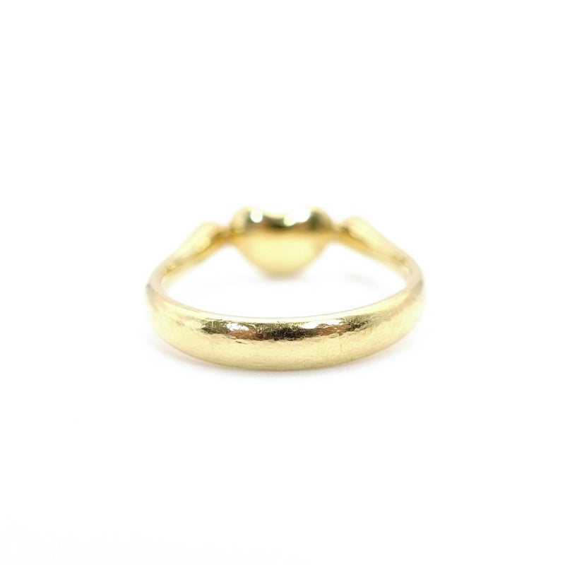 Tiffany & Co. Ring Beans Elsa Peretti K18 Yellow Gold Diamond About 4g No.52 12