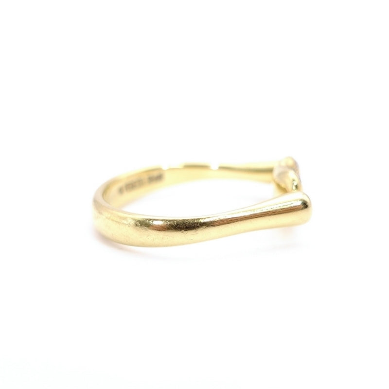 Tiffany & Co. Ring Beans Elsa Peretti K18 Yellow Gold Diamond About 4g No.52 12