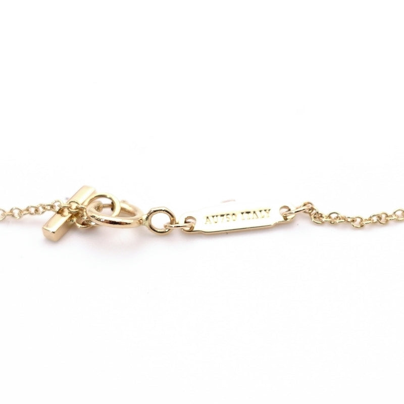 Tiffany & Co. T Smile Mini Necklace Pink Gold K18 Approximately 2.2g