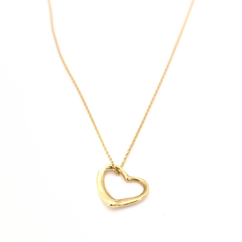 Tiffany & Co. Necklace Open Heart K18 Approx. 3 g Gold