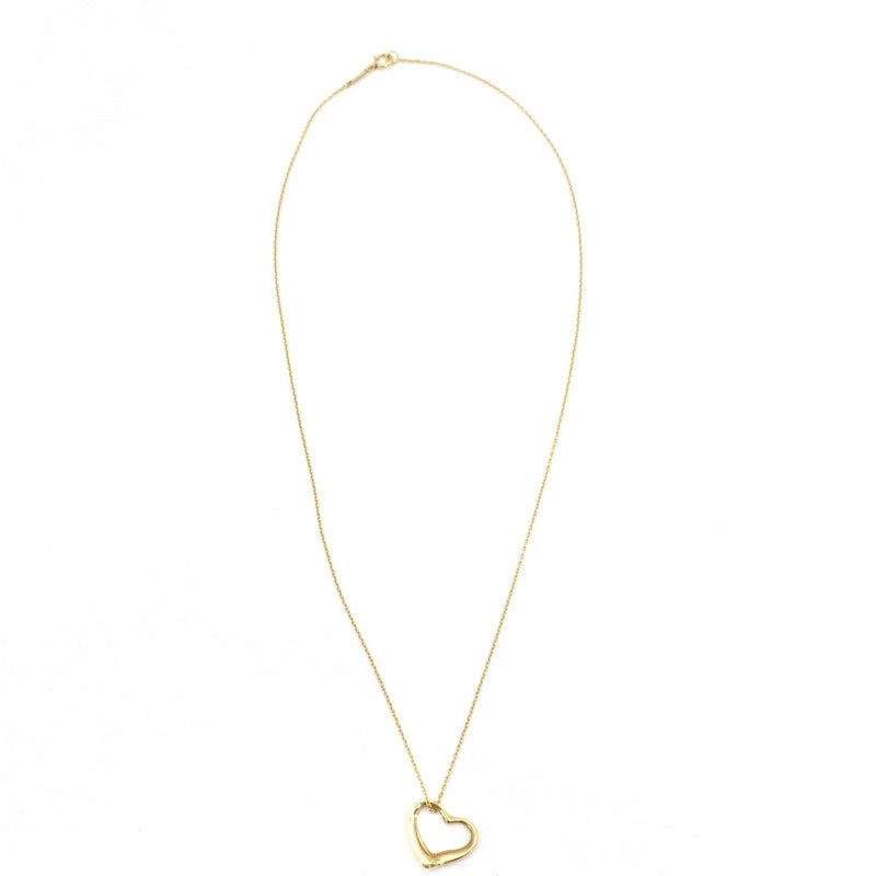 Tiffany & Co. Necklace Open Heart K18 Approx. 3 g Gold