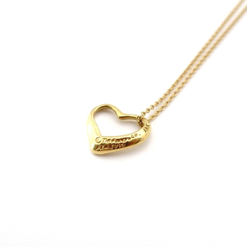 Tiffany & Co. Necklace Open Heart K18 Approx. 3 g Gold