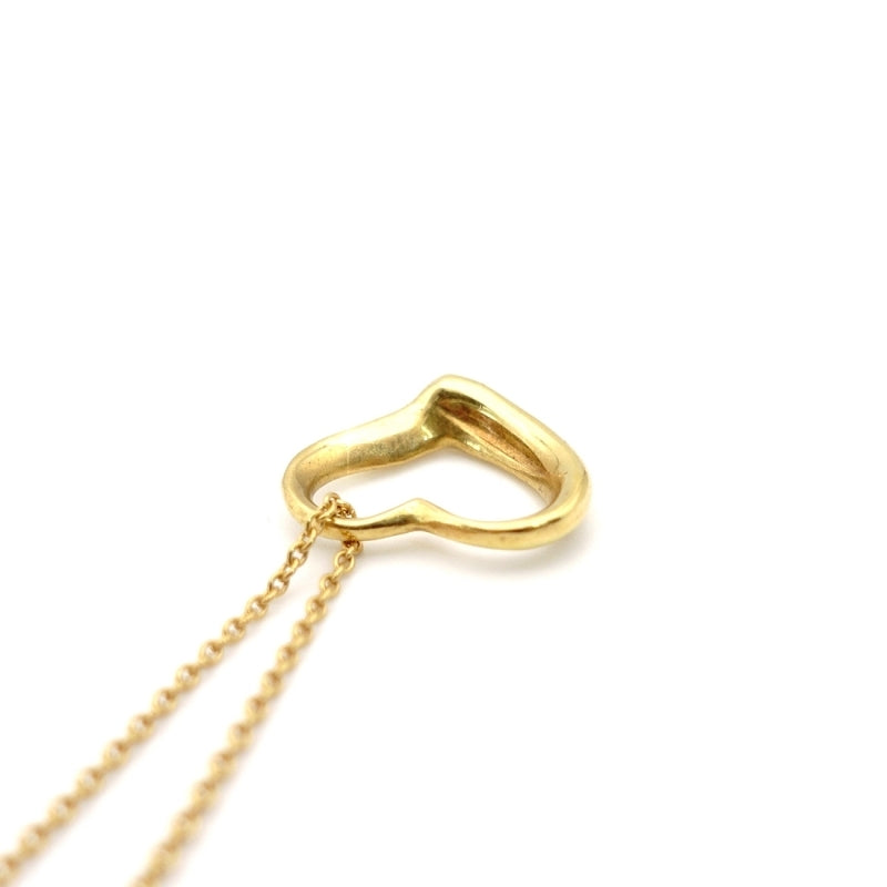 Tiffany & Co. Necklace Open Heart K18 Approx. 3 g Gold