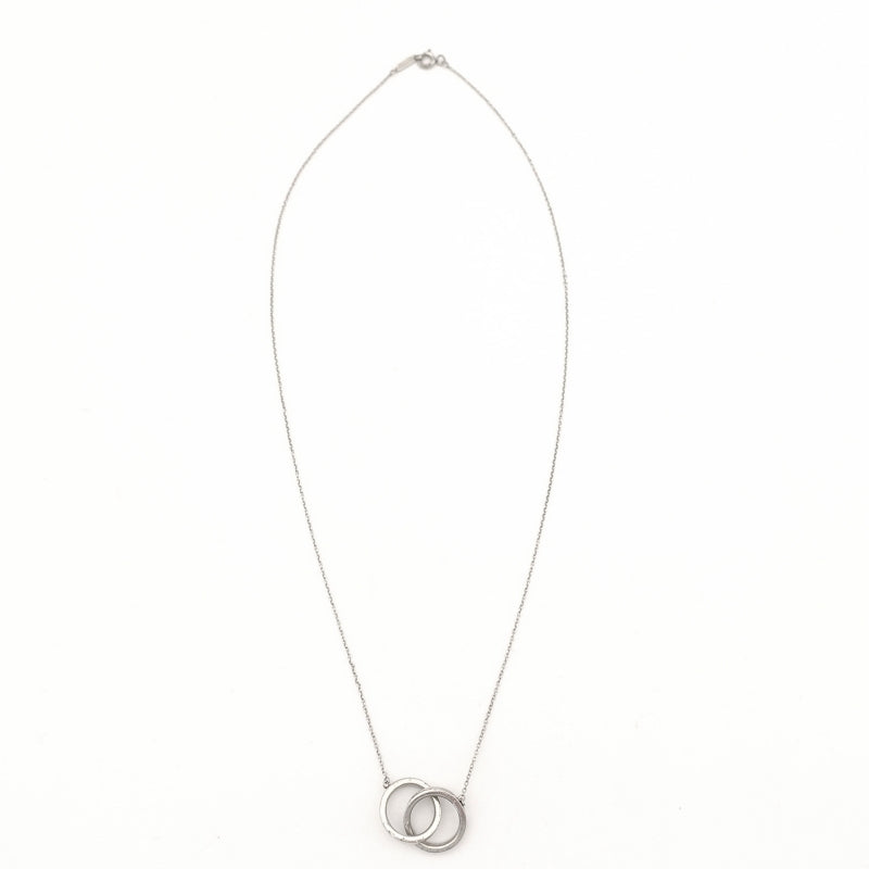 Tiffany&Co. Inter Locking Necklace Silver 925 Approximately 4g