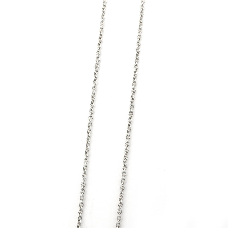Tiffany & Co. Love Heart Necklace 1P Diamond Silver 925 Approximately 3g