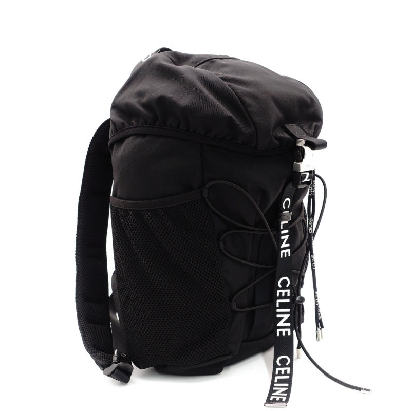 CELINE Backpack Nylon Black Rucksack Trekking Logo Men