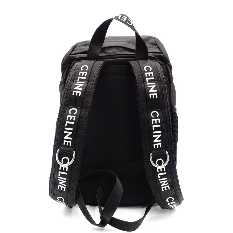 CELINE Backpack Nylon Black Rucksack Trekking Logo Men