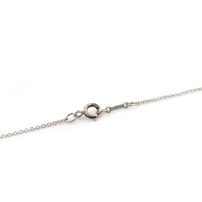 Tiffany & Co. Love Heart Necklace 1P Ruby Silver 925 Silver Approximately 2g