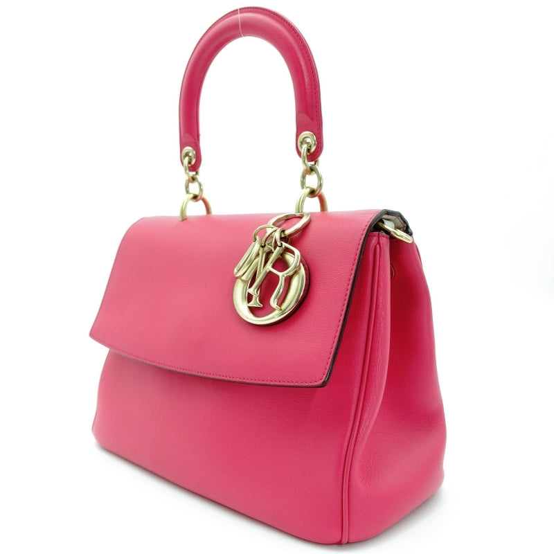 Christian Dior Diorissimo 2-way Style Bag Pink Gold Metal Fittings