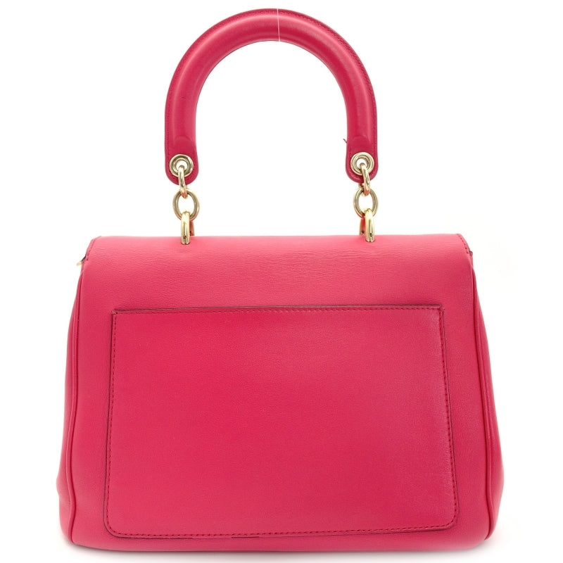 Christian Dior Diorissimo 2-way Style Bag Pink Gold Metal Fittings