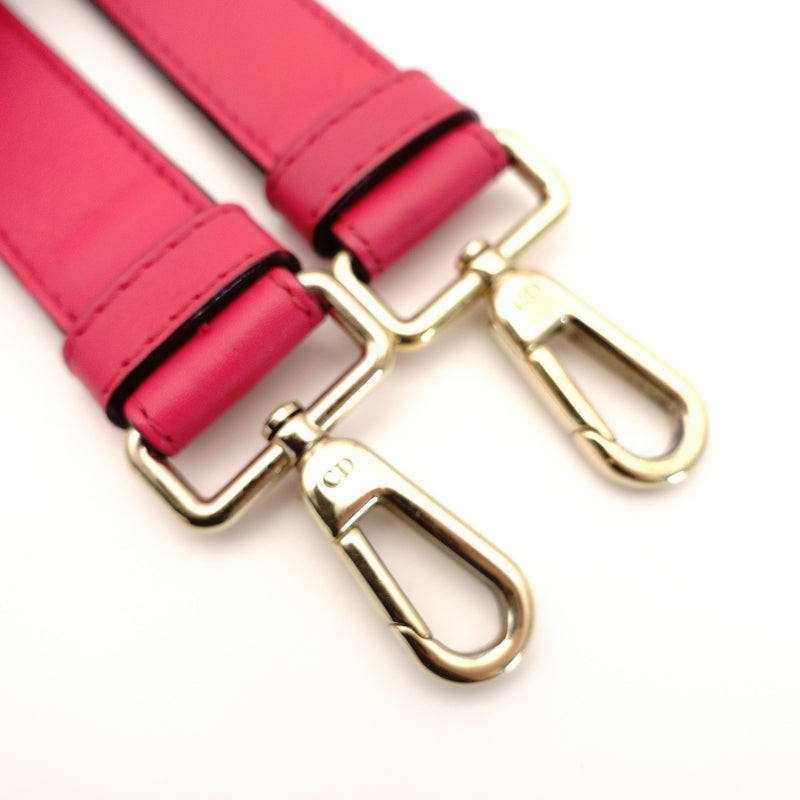 Christian Dior Diorissimo 2-way Style Bag Pink Gold Metal Fittings